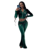 FEMALE CROPPED ZIPUP SET