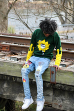 BBA Knitted Sunflower sweater