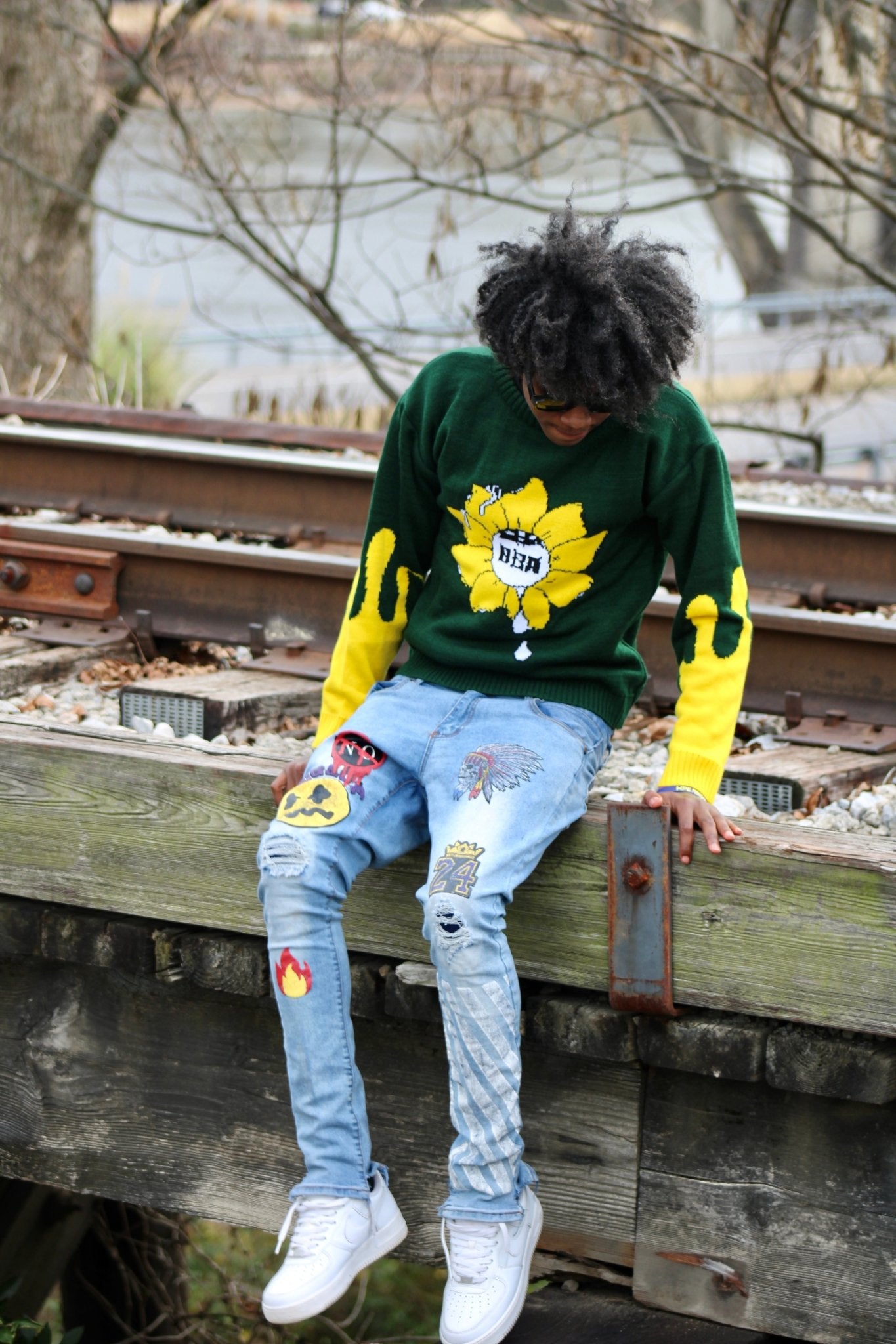 BBA Knitted Sunflower sweater - SINCERELY BBA