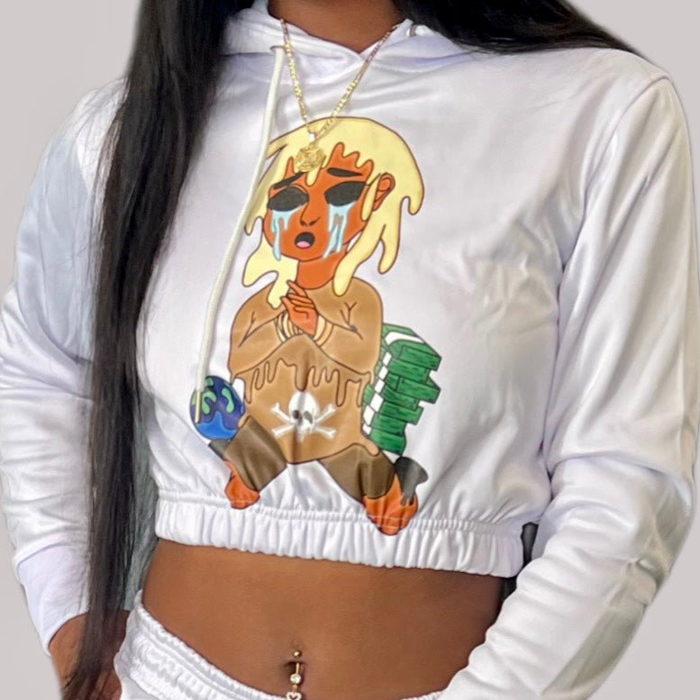 Toxic Energy Drains Me Cropped Hoodie - SINCERELY BBA